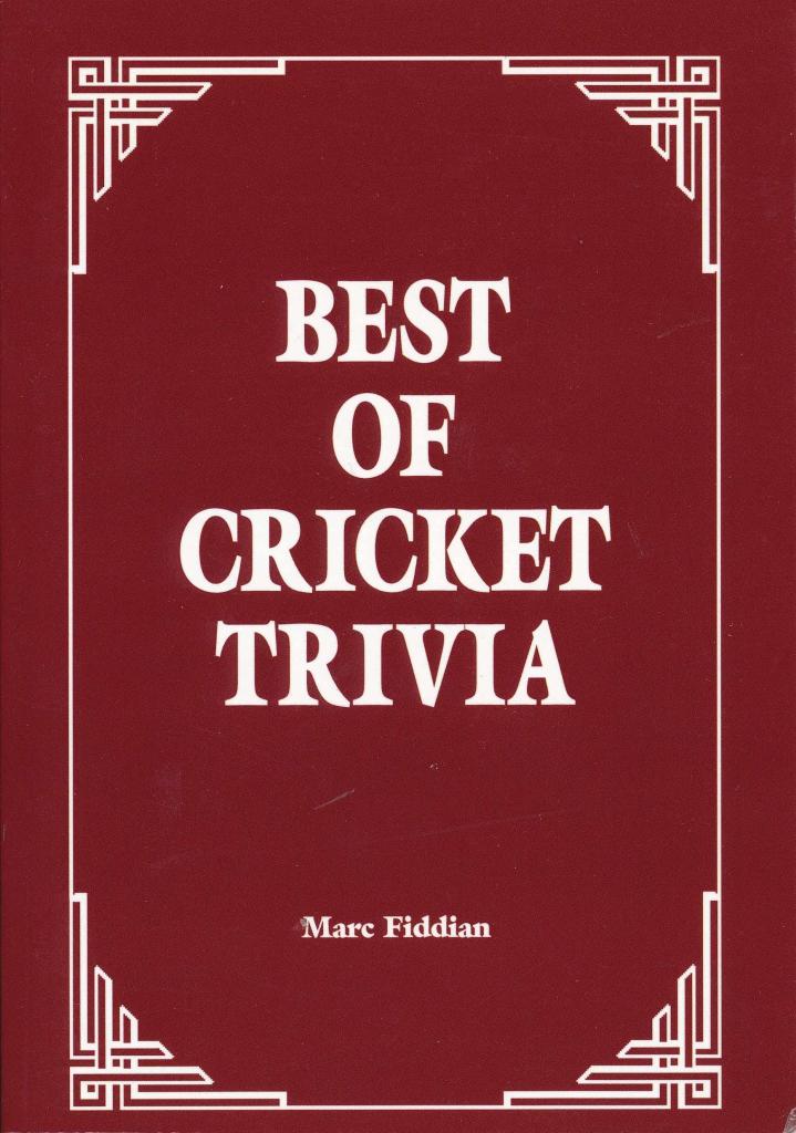 Best of cricket trivia